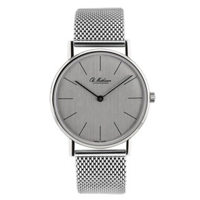 Ole Mathiesen: Classic ur - 35mm - Slvfarvet skive - Stllnke - OM8.35Q1.CL