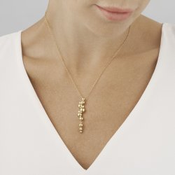 Georg Jensen: Moonlight Grapes Halskde m. Vedhng - Guld - Diamant - 20000666