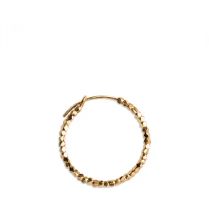 Jane K�nig: Small Bead Creole �rering - Forgyldt S�lv - P1024-G
