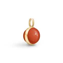 Julie Sandlau: Prime Vedh�ng - Red Coral - Forgyldt S�lv - PD19GDRECOCR