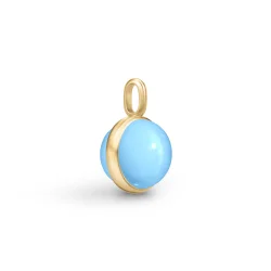 Julie Sandlau: Prime Vedh�ng - Turquoise  - Forgyldt S�lv - PD19GDTQCR