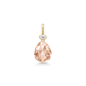Julie Sandlau: Ofelia Pendant Vedhng - Forgyldt Slv - Peach Morganite - PD356GDPEAMOCRCZ