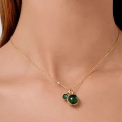 Julie Sandlau: Little Prime Pendant - Vedh�ng - Turmalin - Forgyldt s�lv - PD374GDTMCR