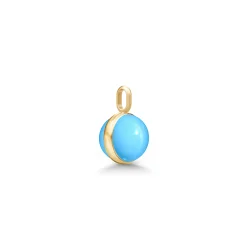 Julie Sandlau: Little Prime Pendant - Vedh�ng - Turquoise  - Forgyldt s�lv - PD374GDTQCR