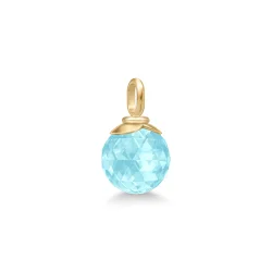Julie Sandlau: Berry Pendant - Vedhng - Ice Blue - Forgyldt slv - PD379GDIBCRCZ