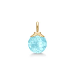 Julie Sandlau: Berry Pendant - Vedhng - Ice Blue - Forgyldt slv - PD379GDIBCRCZ