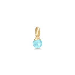 Julie Sandlau: Berry Small Pendant - Vedhng - Ice Blue - Forgyldt slv - PD381GDIBCRCZ