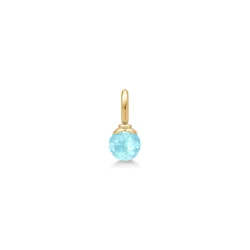 Julie Sandlau: Berry Small Pendant - Vedhng - Ice Blue - Forgyldt slv - PD381GDIBCRCZ