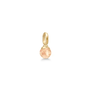 Julie Sandlau: Berry Small Pendant - Vedhng - Peach Morganite - Forgyldt Slv - PD381GDPEACRCZ