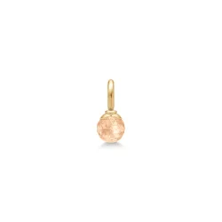 Julie Sandlau: Berry Small Pendant - Vedhng - Peach Morganite - Forgyldt Slv - PD381GDPEACRCZ