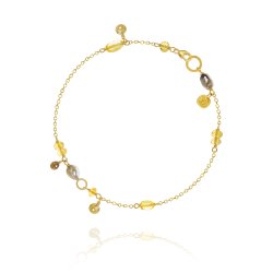 Dulong: Piccolo Golden Desert armbnd - Guld - Diamanter 104150A63-1