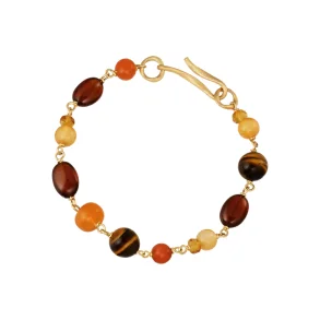 Dulong: Solaris Piccolo Armbnd - Guld - perler - 104150A57-3