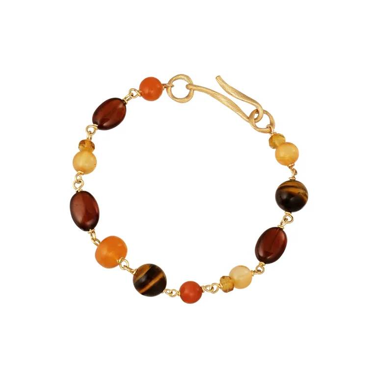 Dulong: Solaris Piccolo Armbnd - Guld - perler - 104150A57-3