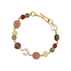 Dulong: Sienna Piccolo Armbnd - Guld - perler - 104150A55-4