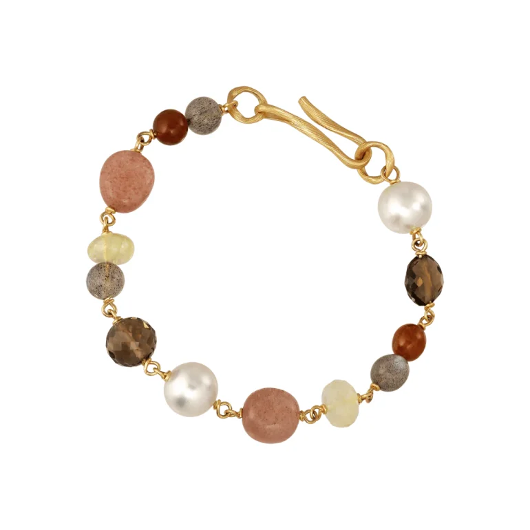 Dulong: Sienna Piccolo Armbnd - Guld - perler - 104150A55-4