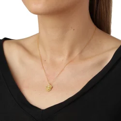 Flora Danica: Persille Vedhng - Halskde - forgyldt Slv - PAR-Ne-G