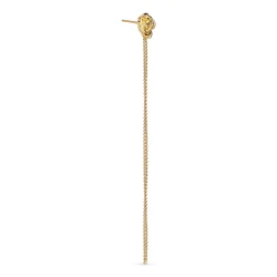 Jane Knig: Rose Chain Stud rering - restik - Lille - FORGYLDT - RCS-HOL23-G