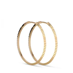 Jane Knig: REFLECTION HOOP rering - Forgyldt Slv - RHE01-G-AW2000
