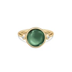 Julie Sandlau: Prime Ring - Turmalin Crystal - Forgyldt s�lv - RI248GDTMCRCZ