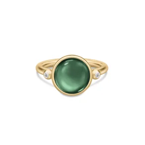 Julie Sandlau: Prime Ring - Turmalin Crystal - Forgyldt s�lv - RI248GDTMCRCZ