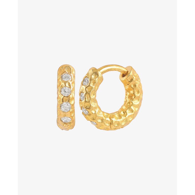 Hultquist: Snowy Florence Hoops �reringe - S�lv - S08109G-W