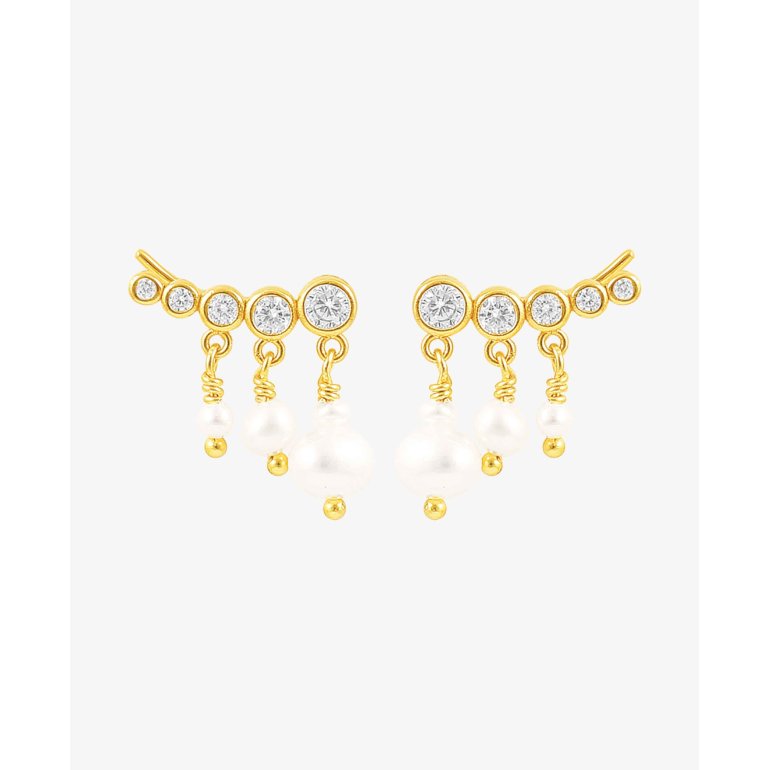 Hultquist: River Pearl reringe - Forgyldt Slv - S08177G