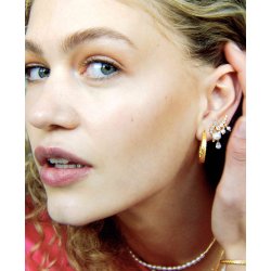 Hultquist: River Pearl reringe - Forgyldt Slv - S08177G