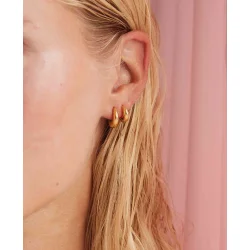 Hultquist: Nora big hoops reringe - Forgyldt Slv - S08229G