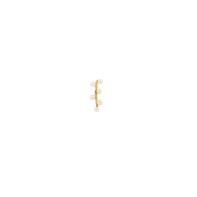 Hultquist: Alva croissant reringe - Forgyldt Slv - S08235G