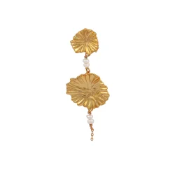 Hultquist: Dagmar �reringe - Forgyldt S�lv - Perle - S08426G