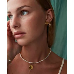 Hultquist: Dagmar Chain reringe Forgyldt Slv - S08453G