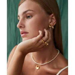 Hultquist: Dagmar Chain reringe Forgyldt Slv - S08453G