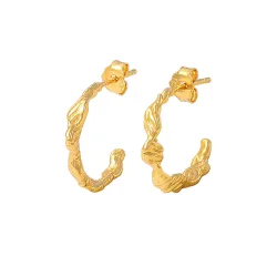 Hultquist: Lorelei petite hoops - �reringe Forgyldt S�lv - S08466G