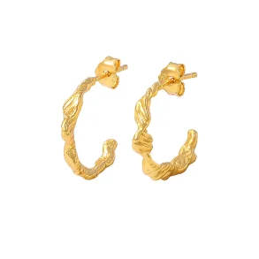 Hultquist: Lorelei petite hoops - �reringe Forgyldt S�lv - S08466G