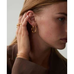 Hultquist: Lorelei petite hoops - �reringe Forgyldt S�lv - S08466G