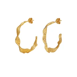 Hultquist: Lorelei grande hoops - �reringe Forgyldt S�lv - S08467G