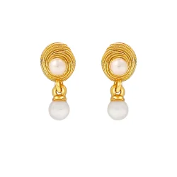 Hultquist: Shelly �reringe - �restikker - Forgyldt S�lv - S08501G