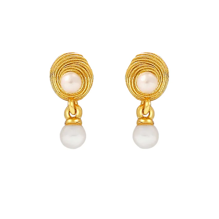 Hultquist: Shelly �reringe - �restikker - Forgyldt S�lv - S08501G