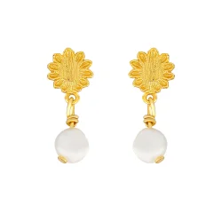 Hultquist: Evelyn Pearl reringe - restikker - Forgyldt Slv - S08515G