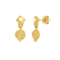 Hultquist: Josephine reringe - restikker - Forgyldt Slv - S08560G