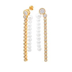 Hultquist: Harper Grande �reringe - Forgyldt S�lv - S08588G