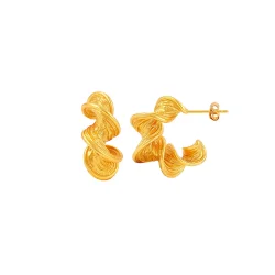 Hultquist: Hedda Hoops �reringe - �restikker - Forgyldt S�lv - S08654G