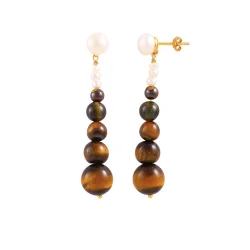 Hultquist: Embla �reringe - Forgyldt S�lv - S08663G