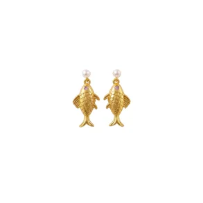 Hultquist: Deep Sea �reringe - Forgyldt S�lv - S08690G