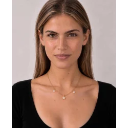 Hultquist: Sylvie Star Halsk�de - Forgyldt S�lv - S08695G