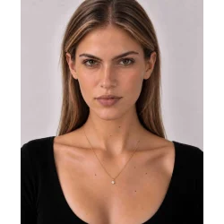 Hultquist: Genevieve Halsk�de - Forgyldt S�lv - S08704G