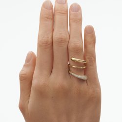 Georg Jensen: Mercy Ring - Guld - diamanter - 20001868