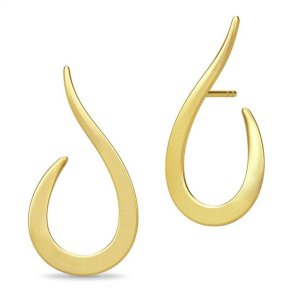 Julie Sandlau: Classic Swan �restikker - �reringe - Forgyldt s�lv - ST106GD 