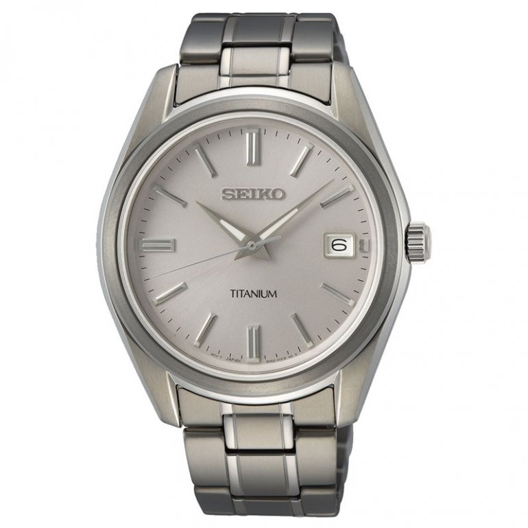 SEIKO: Titanium Sapphire Herreur - Titanium - 40mm - SUR369P1