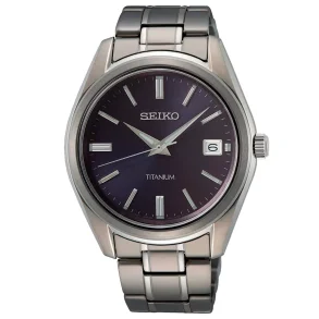 SEIKO: Titanium Essential Herreur - Titanium - 40mm - SUR373P1